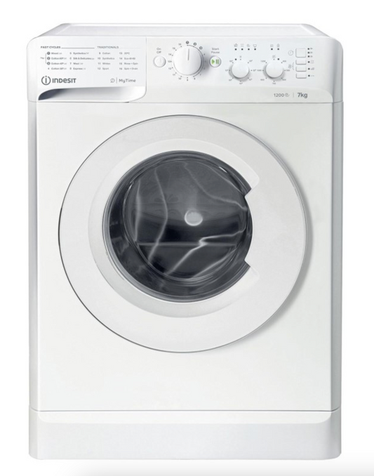 Indesit MyTime 7kg 1200rpm Washing Machine - White