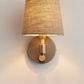 Ansel Wall Light, Brass/Pewter