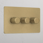 3G Two Way Dimmer Switch Antique Brass
