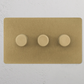 3G Two Way Dimmer Switch Antique Brass
