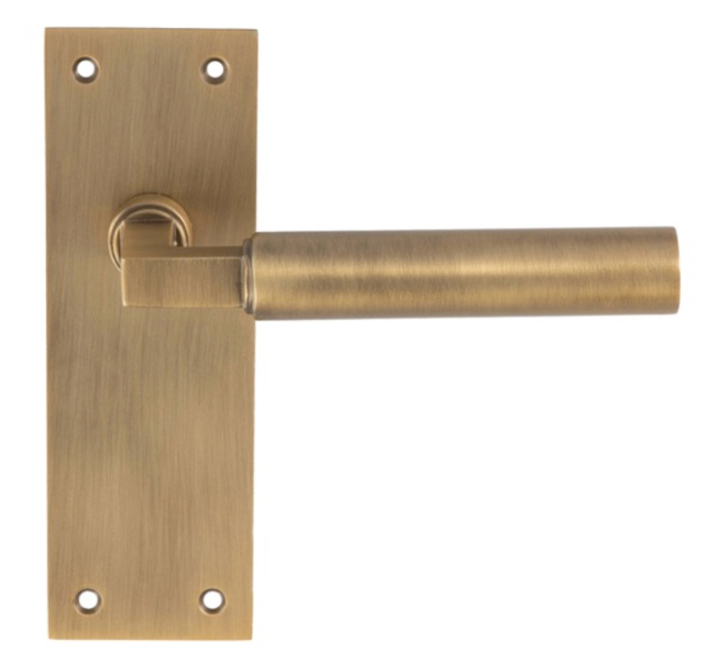 Carlisle Brass Amiata Door Handles On Slim Backplate, Antique Brass