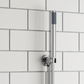 Vellamo Round Shower Handset, Wall Bracket & Hose