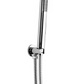 Vellamo Round Shower Handset, Wall Bracket & Hose