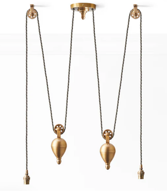 equilibrium double rise and fall pendant set