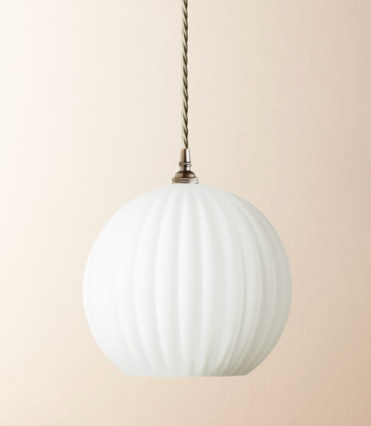 larger pumpkin in opaline glass