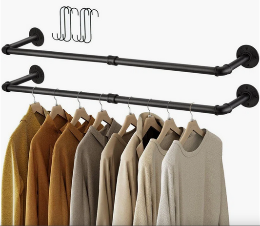 Hatolina 92cm Clothes Racks (Set of 2) - W92 X D25cm