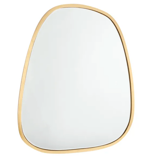 Pebble Squoval Wall Mirror, Gold 40 X 50cm
