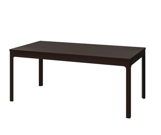 EKEDALEN Extendable table, dark brown, 180/240x90 cm