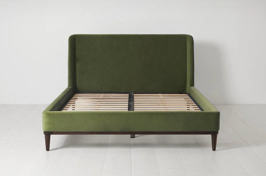 Bed 02 - King Size Bed Frame - Velvet Vine, W164 x H104 x L230cm