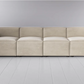 Model 03 4 Seater Sofa | Chalk, W 324 X H 71 X D 92cm