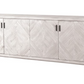 Bosham Parquet 4 Door Sideboard, H80 x W200 x D45CM