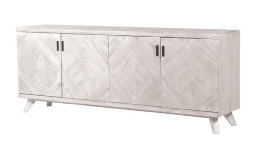 Bosham Parquet 4 Door Sideboard, H80 x W200 x D45CM