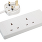 PRO ELEC PELB1509 2 Gang Extension Lead White, 2m