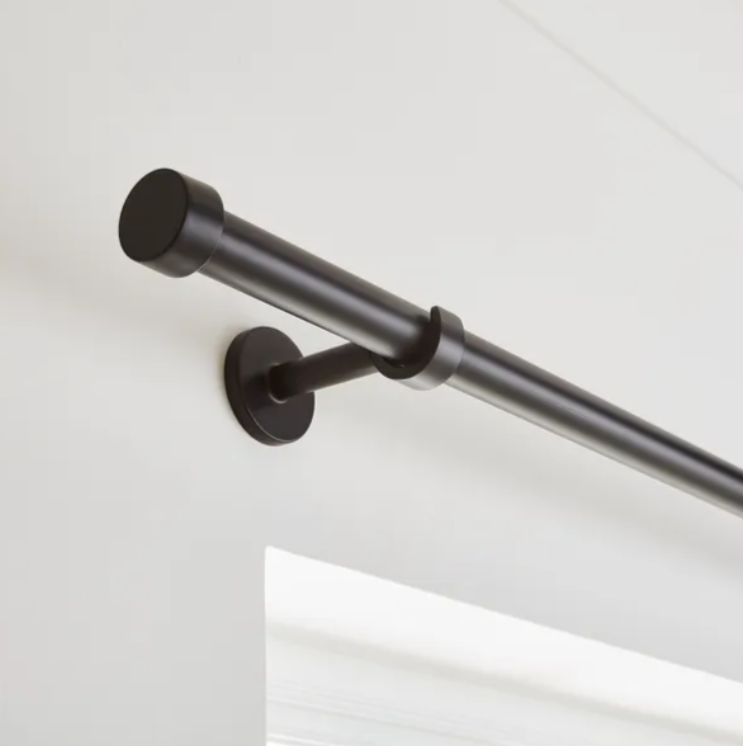 Trinity Extendable Metal Eyelet Curtain Pole, 28mm, 120-200cm