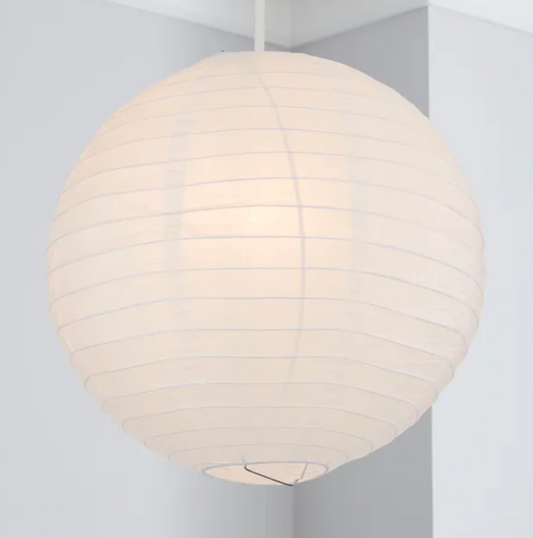 Paper Lantern Easy Fit Pendant Shade, 35cm White