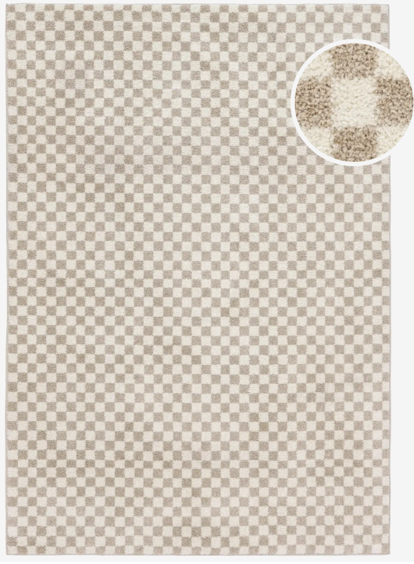 Scandina - Beige / White Rug, 160 X 230cm