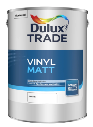 5L Dulux Trade Vinyl Matt, White