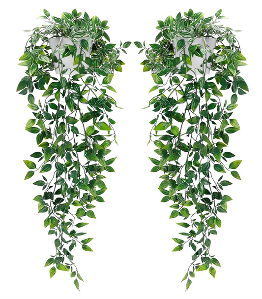Artificial Hanging Plants Pack of 2