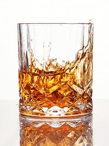 Whiskey Glasses Set of 4, 315ml