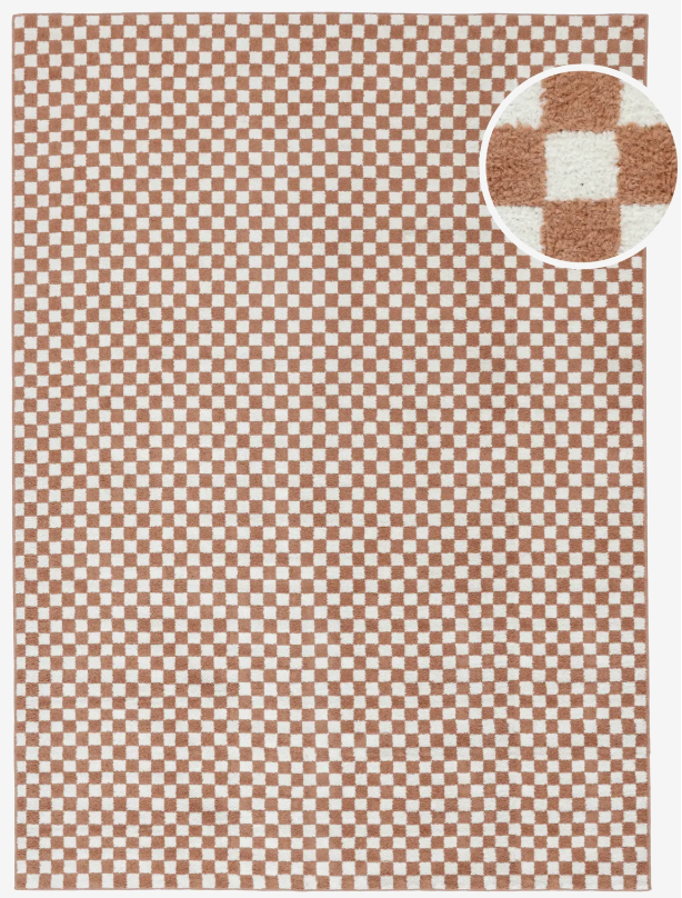 Scandina Rug - Terracotta / White 160x230