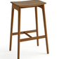 Albert Bar Stool, Dark Stained Oak 68 X 44 X 32cm