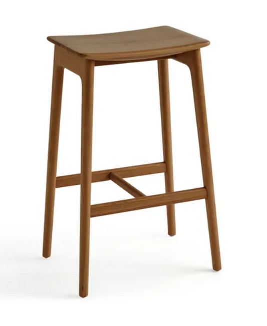 Albert Bar Stool, Dark Stained Oak 68 X 44 X 32cm