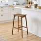 Albert Bar Stool, Dark Stained Oak 68 X 44 X 32cm