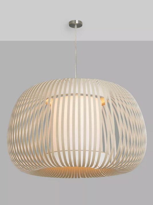 Harmony XL Ribbon Ceiling Light, Natural H48 x Dia.75cm