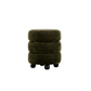 Emi Olive and Black Pouffe, Olive 44X44X50CM