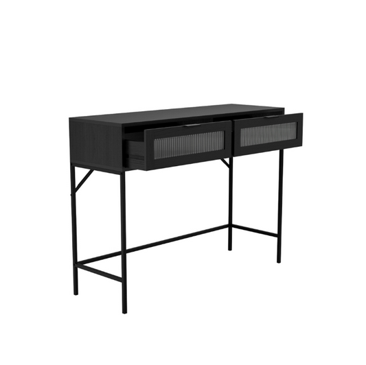 Lincoln Black Console Table, 35X106X80CM