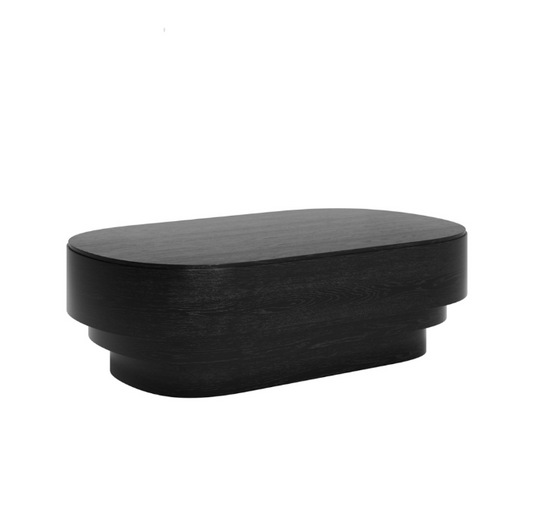 Kuma Black Coffee Table, 60X100X30CM