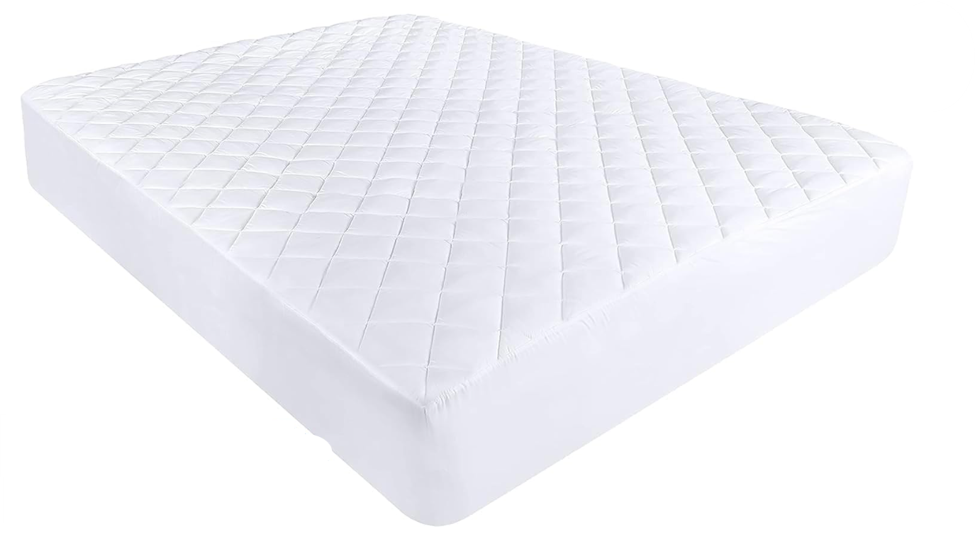 Utopia Bedding Quilted Mattress Protector (White, European Double - 140 x 200 + 30 cm)
