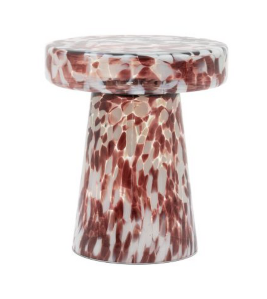Murano Side Table Leopard W395 X D395 X H465MM