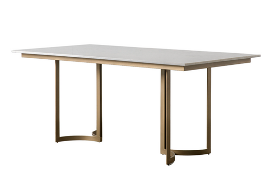 Everton Dining Table Gold  W1800 X D900 X H760MM