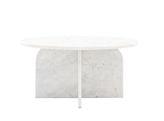Amalfi Coffee Table White W800 X D800 X H400MM
