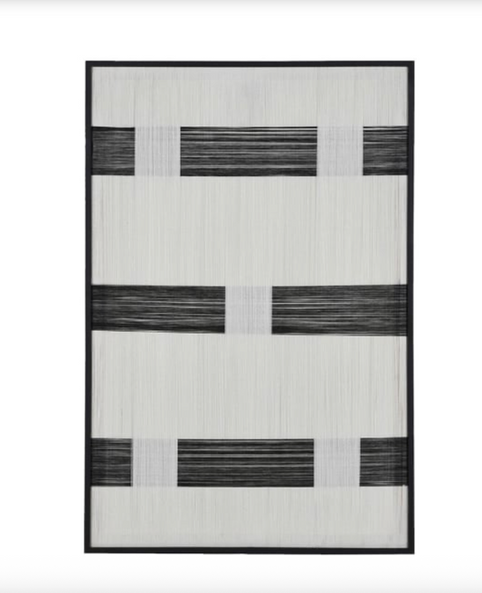Black and White Woven Picture, H120 X W80CM