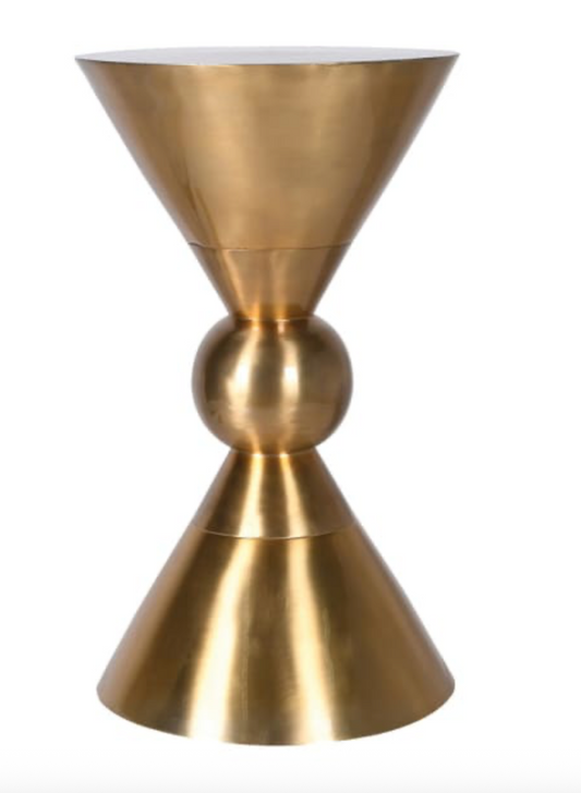 Brass Waisted Side Table
