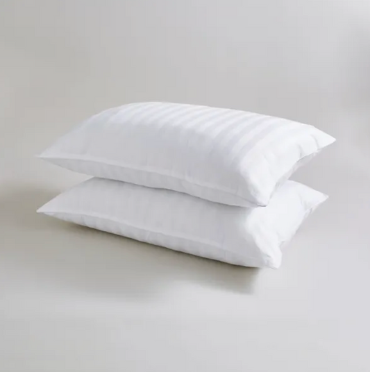 Hotel Pack of 2 Luxury Cotton Side Sleeper Pillows,48cm x 74cm
