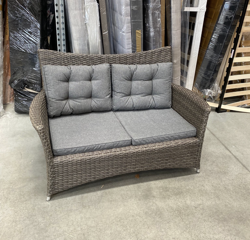 Outdoor Sofa with Cushion Grey