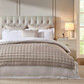 Vienna Quilted Satin Throw 1.5m x 2m - Champagne