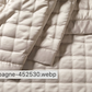 Vienna Quilted Satin Throw 1.5m x 2m - Champagne