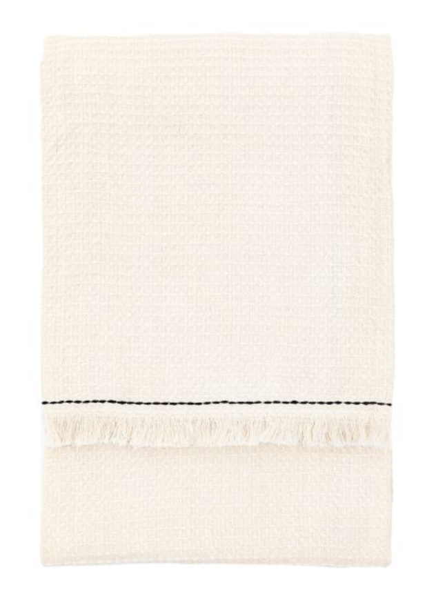Stitched Border Waffle Throw 130 X 170 CM