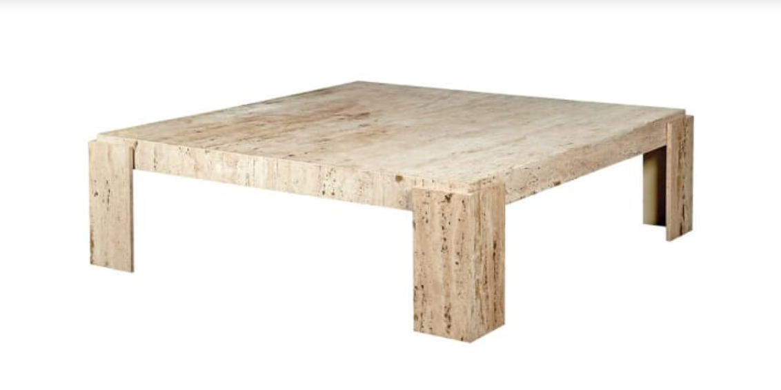 Santiago Travertine Marble Coffee Table 37 X 120 X 120CM