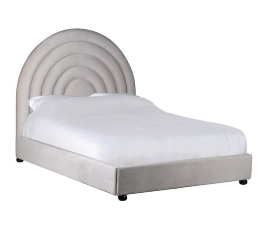 Curved Ecru 5ft. King-size Bed H153 X W212 X D162CM