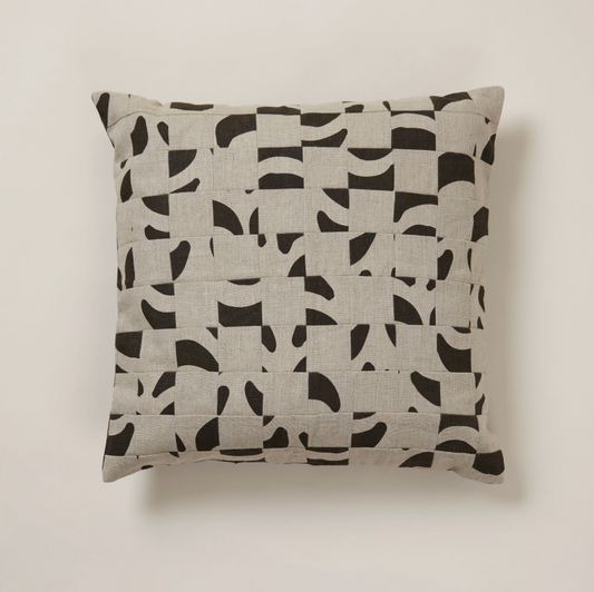 Lennyn Patched Cushion, Natural 50 X 50 CM