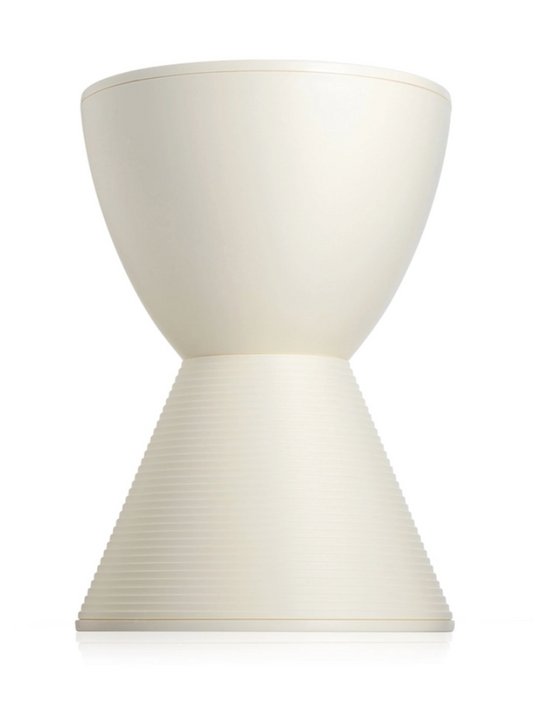 Philip Starck for Kartell Prince Aha Side Table - Wax White, H43 X D30 CM