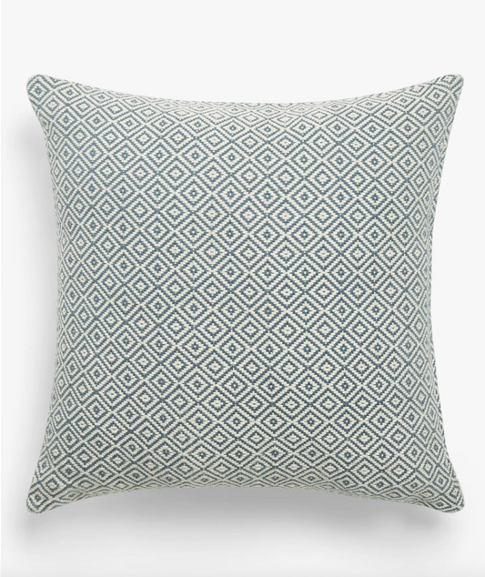 Diamonds Cushion, Indian Blue 45 X 45CM