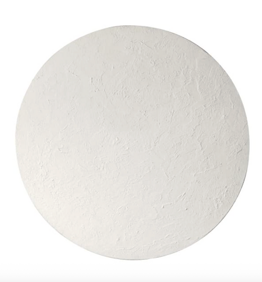 White Round Painting 90 X 90 CM