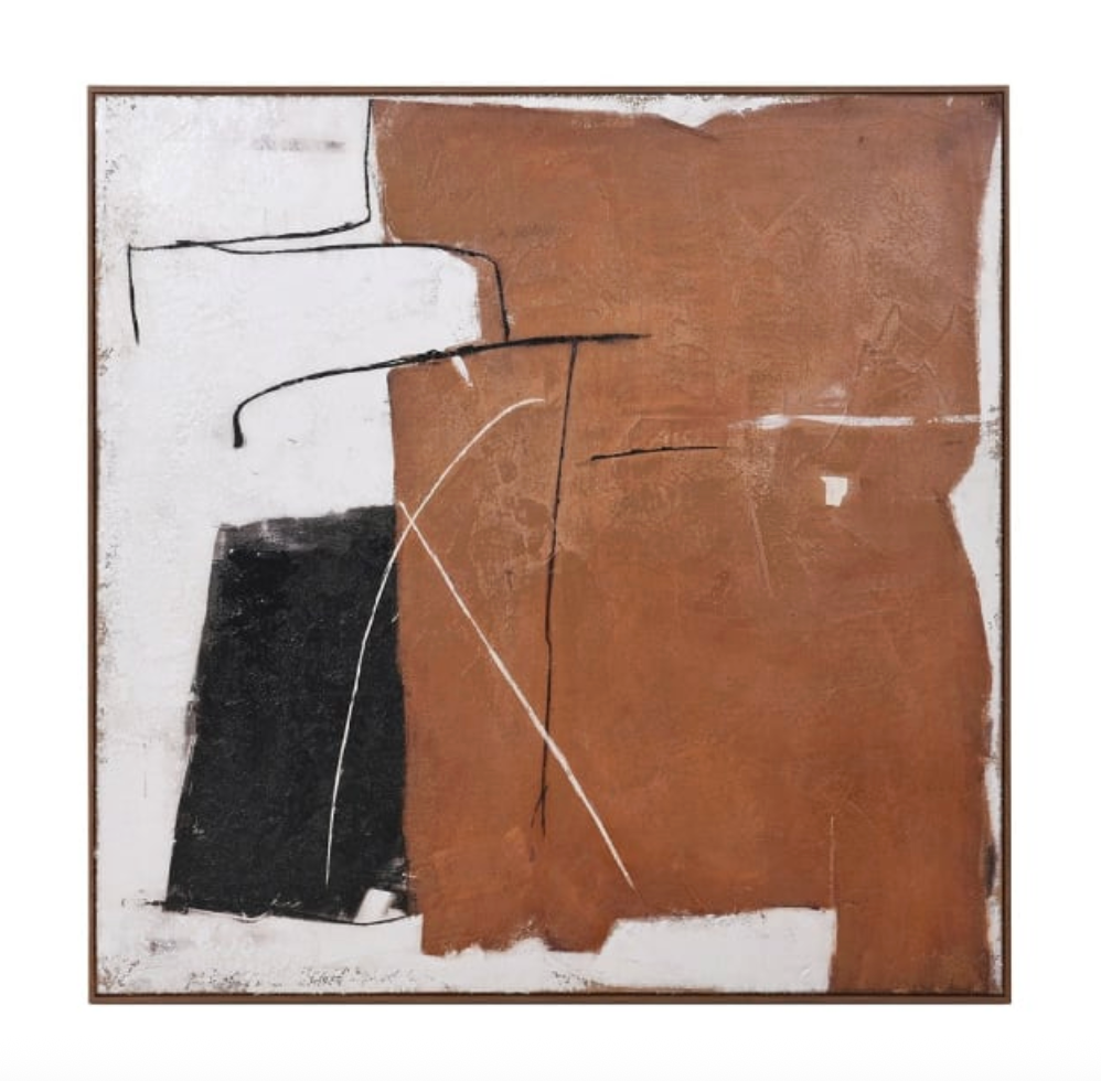 Textured Framed Canvas 100 X 100 CM