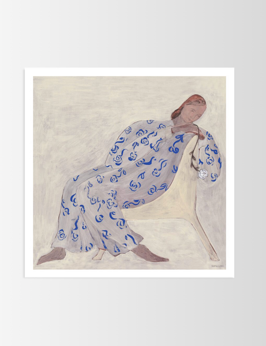 Sofia Lind, Rose - Blue 50 X 50 CM